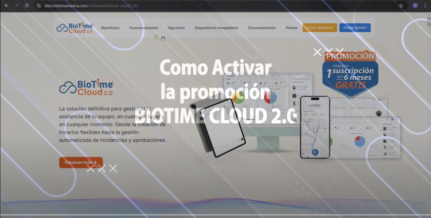 ¿Cómo activar una promoción en BioTime Cloud 2.0?